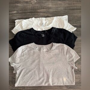 PINK Victoria's Secret Crew Neck Cotton Tee with small Dog logo